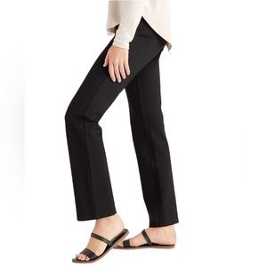 Quince Ponte Pants Straight Cut Yoga Work Pants Midrise Size Medium